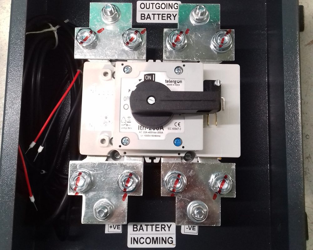 Battery Switch & MCCB Boxes — sample assembly